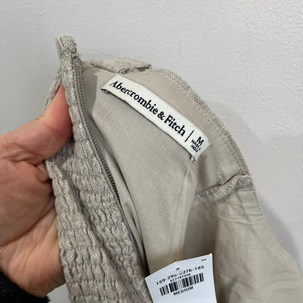 NWT Abercrombie & Fitch Linen Blend Square Neck M… - image 4